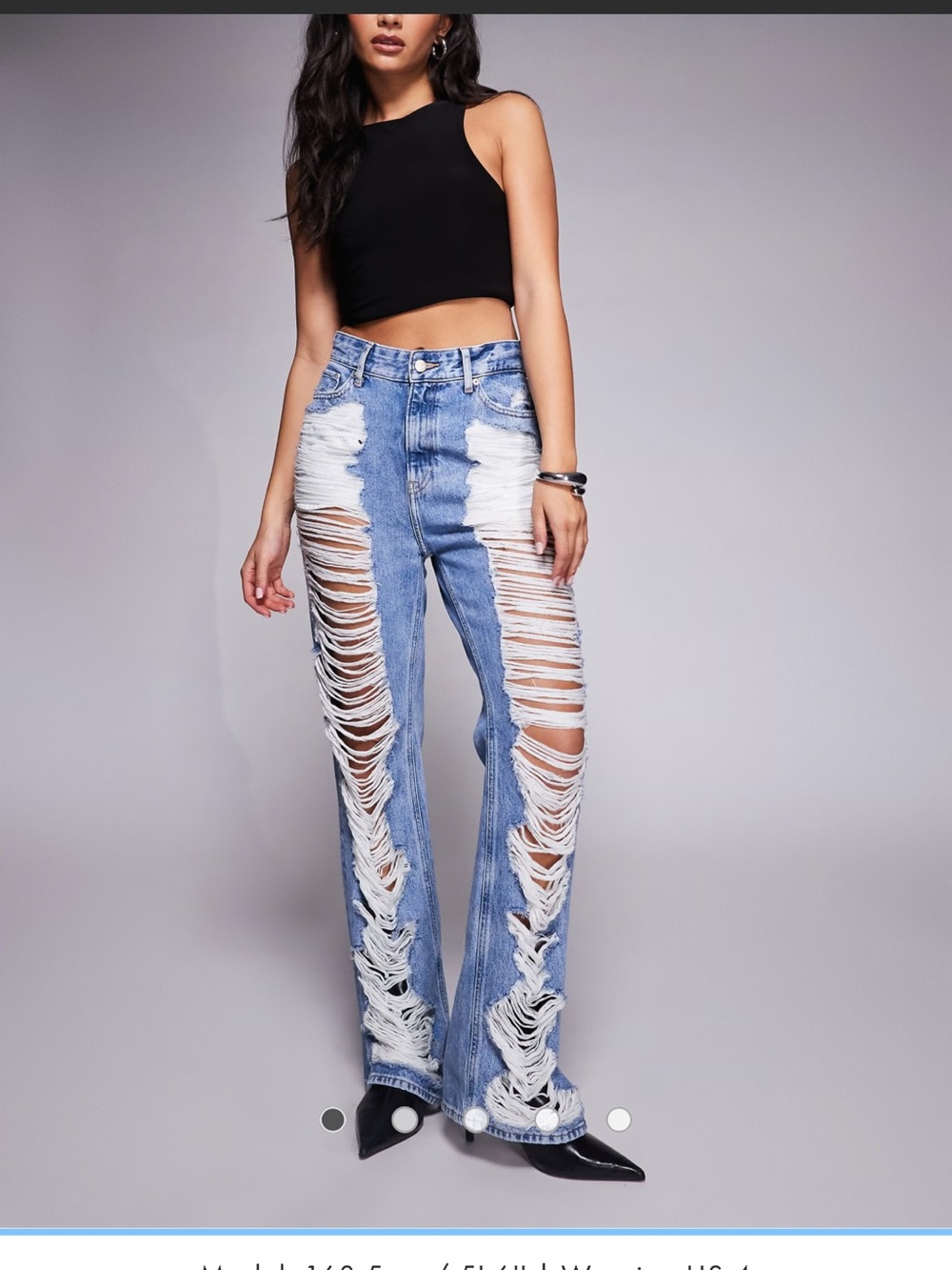 Good American Khloe Distressed Jeans